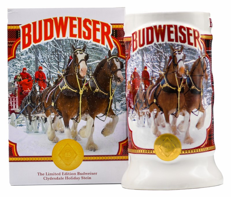 Budweiser 2021 Holiday Stein - Legacy Wine and Spirits